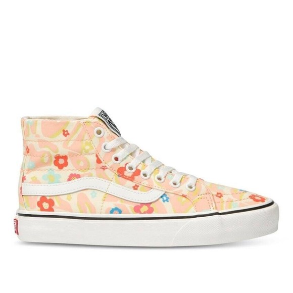 VANS Sk8-Hi Tapered Floral Women's Canvas Sneaker Skate Size 7 Eco Cush 500714 - Picture 1 of 14